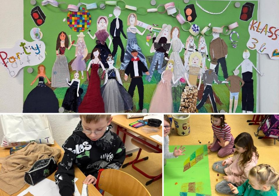 Exklusive Modedesign-Party in Klasse 3b